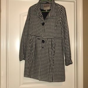 Houndstooth Pea Coat
